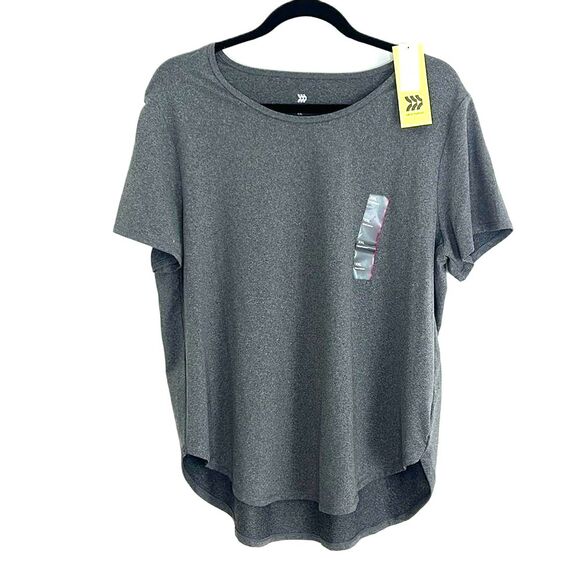 All in Motion Heathered Moisture Wicking Odor Control Gray T-shirt Size XXL - Picture 1 of 8